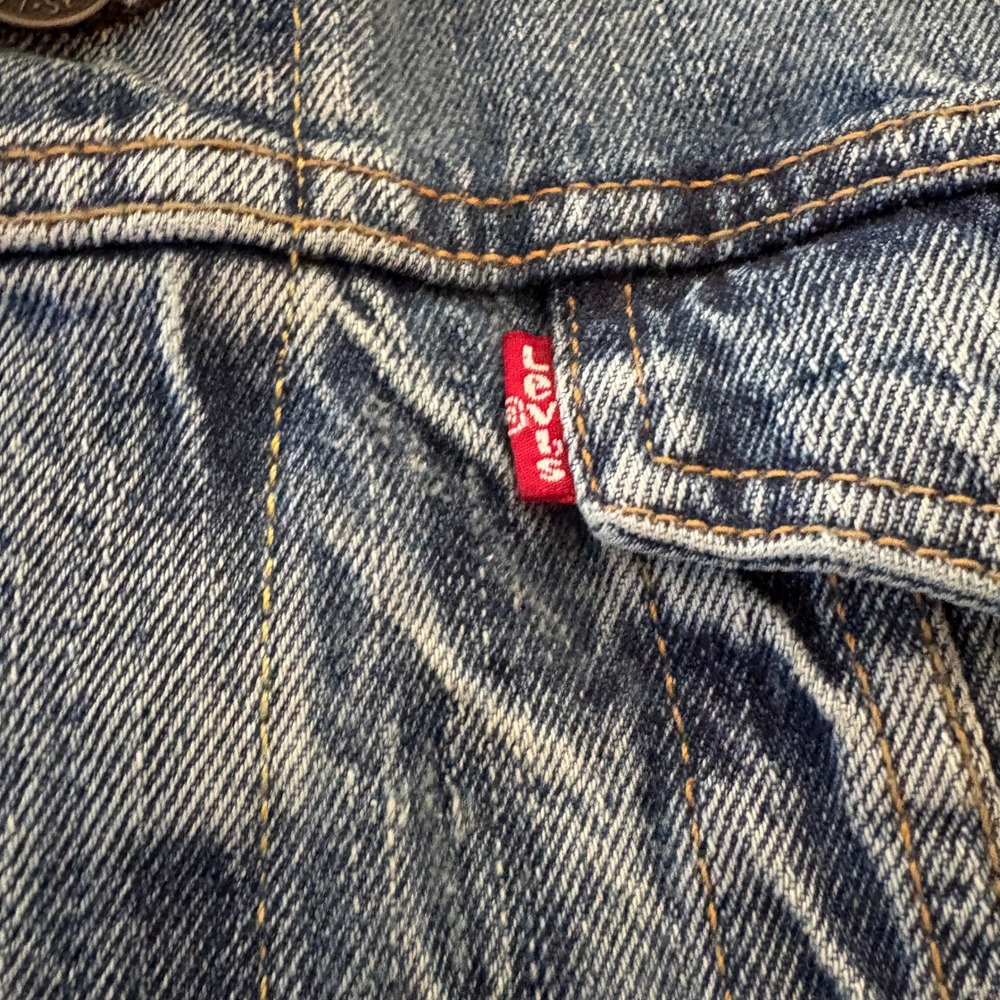 Levis 72334 Mens XXL Light Wash Blue Denim Trucker Jacket NWT Western - Picture 12 of 12